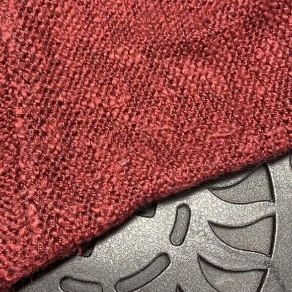 BY DESIGN WOMEN'S WINE RED LACE HEM SWEATER‎ SIZE LARGE - Picture 7 of 8